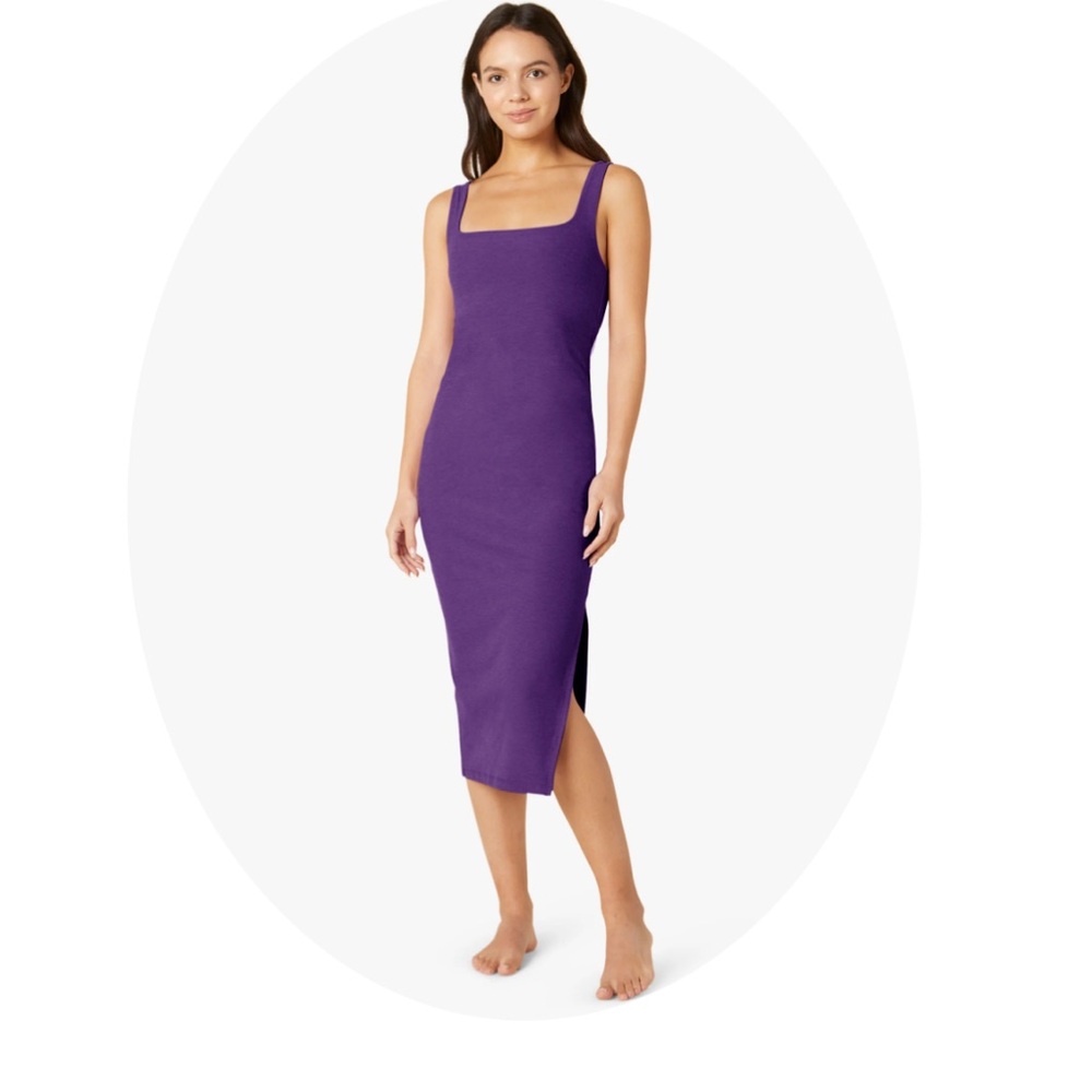 Spacedye Icon Midi Dress - Purple Dahlia Heather / XL